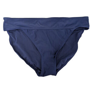 Peyton & Parker Womens Bikini Bottom Navy Blue 2X Hipster Swimwear